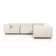 Four Hands Gwen Outdoor 5 - Piece Sectional - Faye Sand
