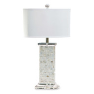 Regina Andrew Mother of Pearl Square Column Table Lamp (Store)