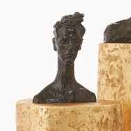 Global Views Pondering Sculpture - Bronze Verdi (Store)