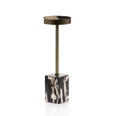 Four Hands Bevin End Table - Dark Petrified Wood