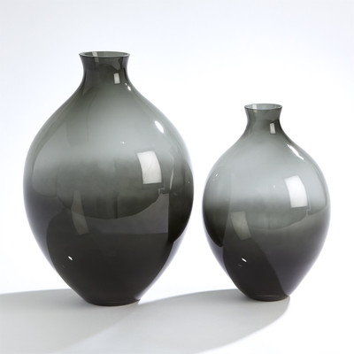 Studio A Amphora Glass Vase - Grey - Sm