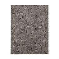 Global Views Arches Rug - Black/Ivory - 11 x 14