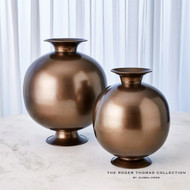 Global Views Bronzino Orb Vase - Brown/Bronze - Lg (Closeout)