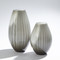 Global Views Cased Glass Stripe Vase - Grey - Lg