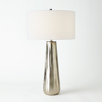 Studio A Chased Round Table Lamp - Antique Nickel