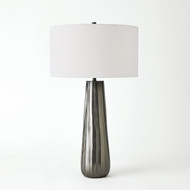 Studio A Chased Round Table Lamp - Black Nickel
