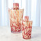 Global Views Confetti Shoulder Vase - Red/Beige - Lg