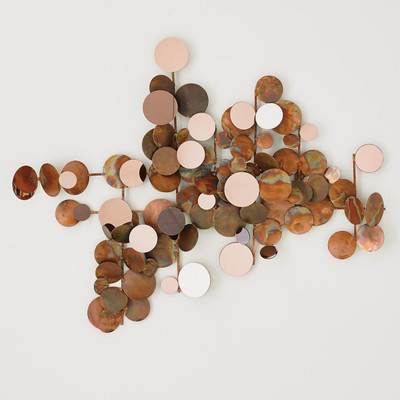 Global Views Dot Wall Decor - Copper