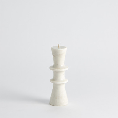 Studio A Double Flair Candle Stand - White