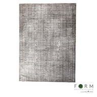 Global Views Frequency Rug - Charcoal/Cream - 11 x 14