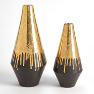 Studio A Gold Drip Vase - Lg