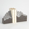 Studio A Pair Mountain Summit Bookends - Grey Marble