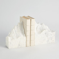 Studio A Pair Mountain Summit Bookends - White Marble