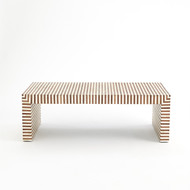 Studio A Sienna Coffee Table - Walnut/Bone