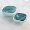 Global Views Square Cased Glass Bowl - Azure - Lg