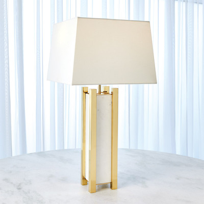 Global Views Square Column Lamp