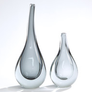 Studio A Stretched Neck Vase - Grey - Lg