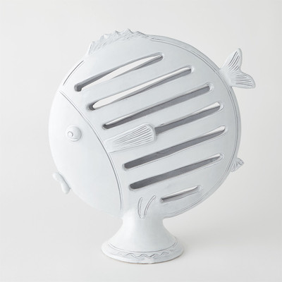 Global Views Table Top Fish - White - Lg