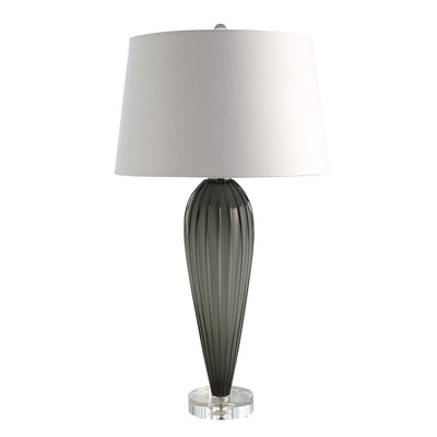 Global Views Teardrop Glass Lamp - Grey