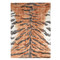 Global Views Tiger Stripe Rug - Orange - 11x14