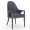 Caracole Natural Choice Arm Chair - Navy