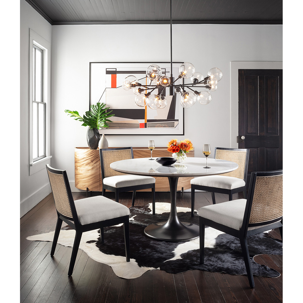Dining table with new arrivals no end chairs