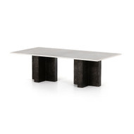 Four Hands Terrell Coffee Table - Raw Black