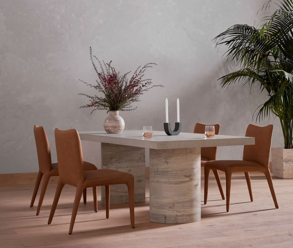 Four Hands Monza Dining Chair Heritage Camel