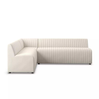 Four Hands Augustine Dining Banquette, L - Shape - 100" - Capri Oatmeal