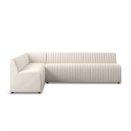 Four Hands Augustine Dining Banquette, L - Shape - 110" - Capri Oatmeal