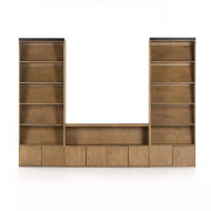 Four Hands Bane Media Unit - Smoked Pine
