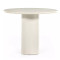 Four Hands Belle Round Dining Table - 38" - Cream Marble