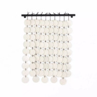 Four Hands Ceramic Wall Hanging - Speckled Cream