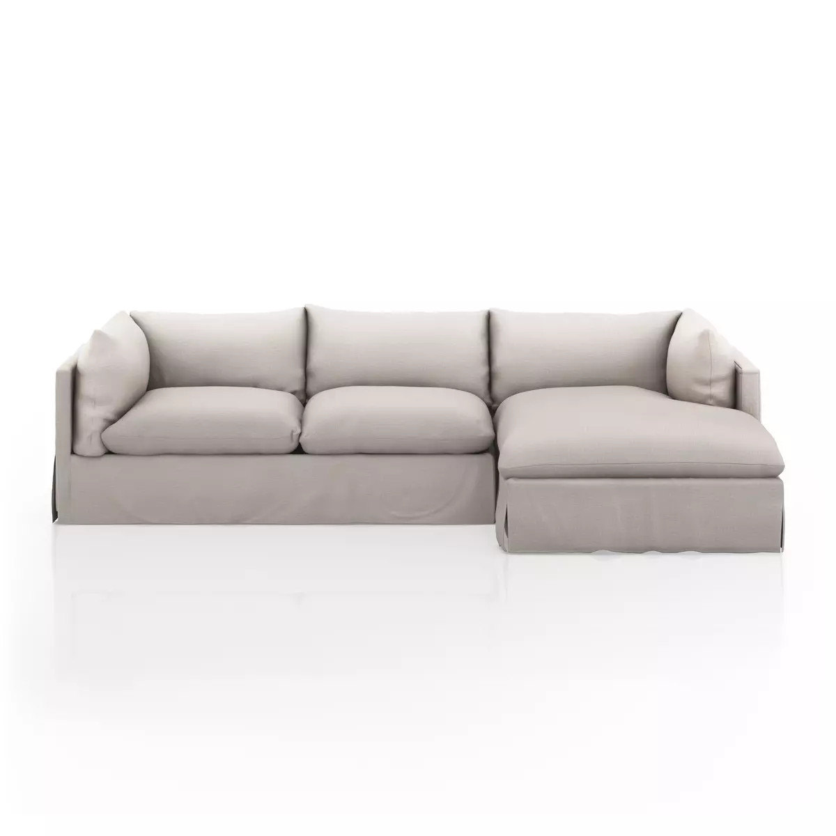 Four Hands Habitat 2 - Pc Sectional- 112" - Right Arm Facing - Bennett Moon