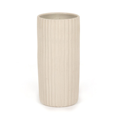 Four Hands Julio Tall Vase - Cream Matte Ceramic