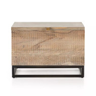 Four Hands Kelby Storage Bunching Table - Light Wash Carved