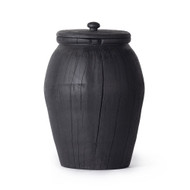 Four Hands Lesh Jar - Carbonized Black