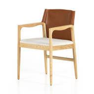Four Hands Lulu Dining Chair - Saddle Leather Blend
