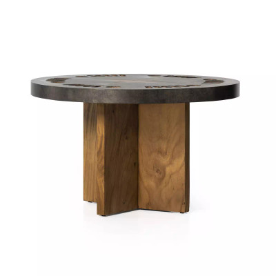 Four Hands Poker Table - Natural Brown Guanacaste
