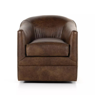 Four Hands Quinton Swivel Chair - Arvada Cigar