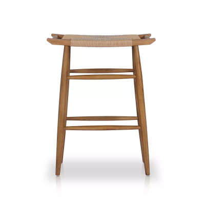 Four Hands Robles Outdoor Dining Bar Stool - Natural Teak