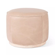 Four Hands Sinclair Round Ottoman - Burlap