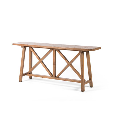 Four Hands Trellis Console Table - Waxed Pine