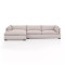 Four Hands Westwood 2 - Piece Sectional - 131" - Left Chaise - Bayside Pebble