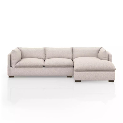 Four Hands Westwood 2 - Piece Sectional - 112" - Right Chaise - Bayside Pebble