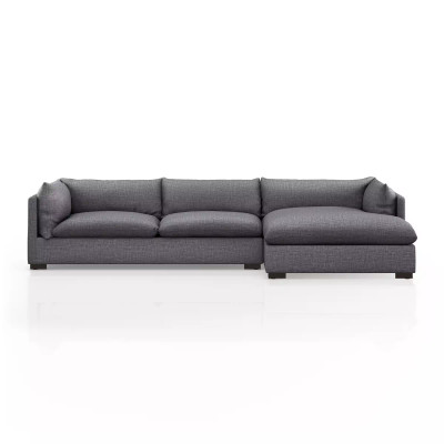 Four Hands Westwood 2 - Piece Sectional - 131" - Right Chaise - Bennett Charcoal