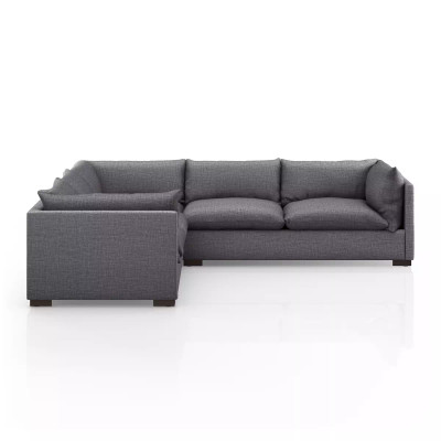 Four Hands Westwood 3 - Piece Sectional - 111" - Bennett Charcoal