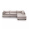 Four Hands Westwood 4 - Piece Sectional - Left Facing W/ Ottoman - Bayside Pebble