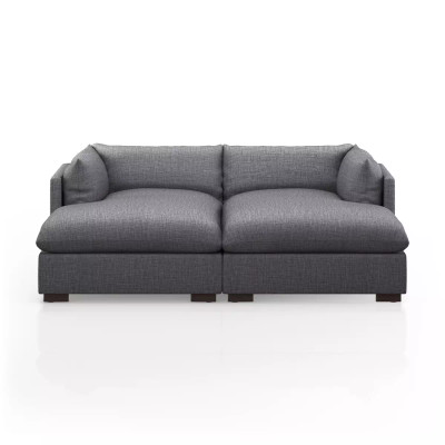 Four Hands Westwood Double Chaise Sectional - 87" - Bennett Charcoal