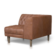 Four Hands Williams Sectional- Natural Washed Chocolate - Corner Piece
